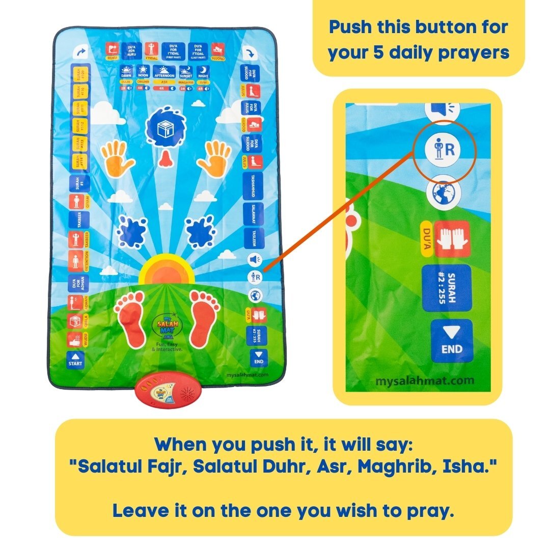 Educational Prayer Waterproof Mat