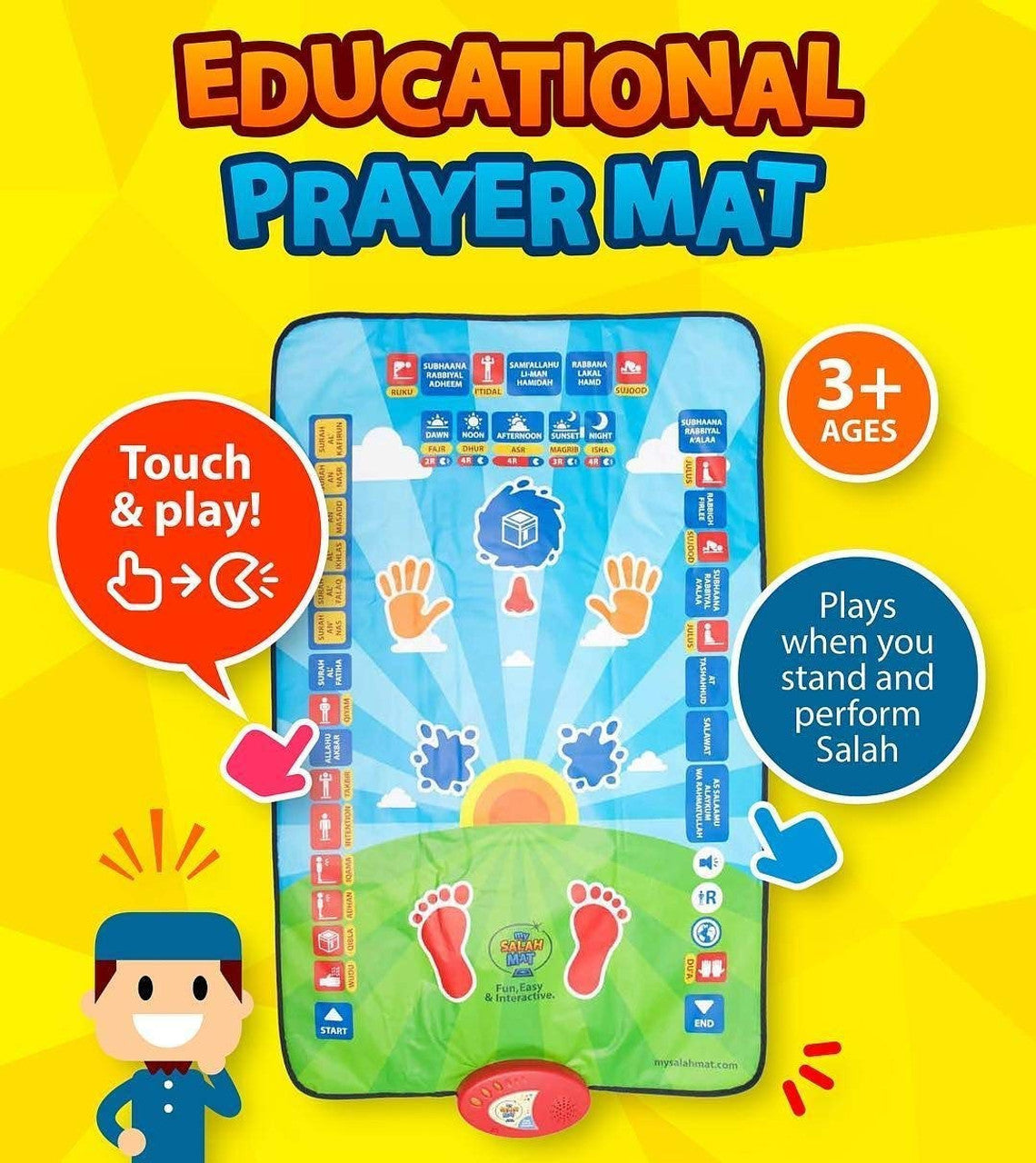 Educational Prayer Waterproof Mat