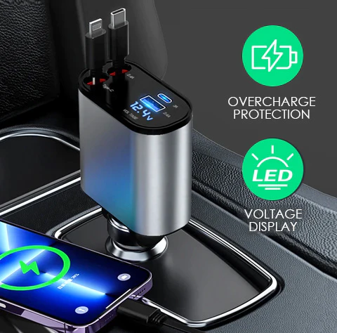 Protable Retractable Fast Car Charger